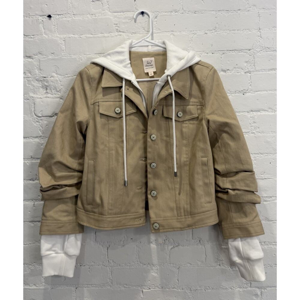 Cinq A Sept Jess Mixed Media Jacket Size S